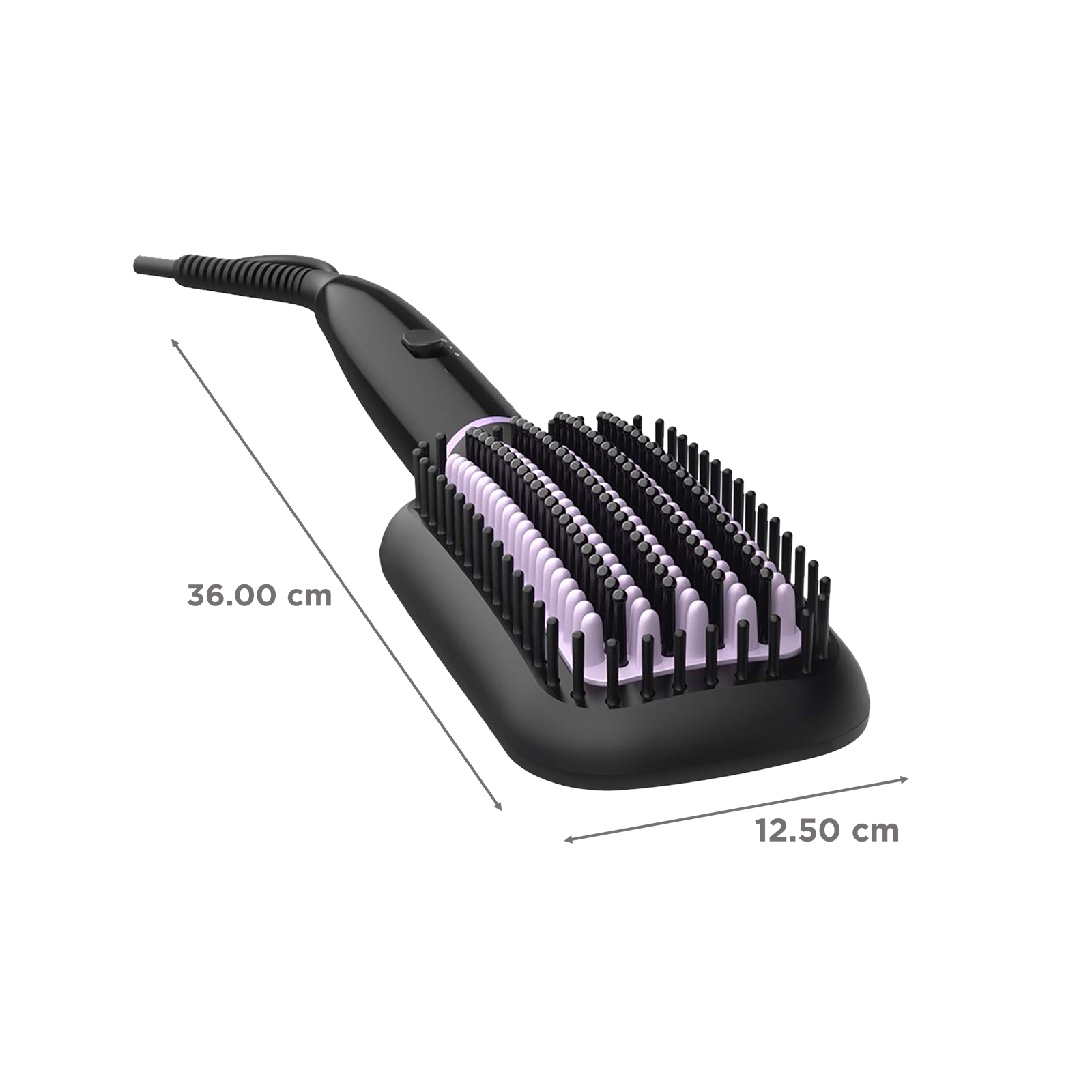 Buy PHILIPS BHH880 10 Hair Straightening Brush with 2 Temperature Settings Black Online Croma